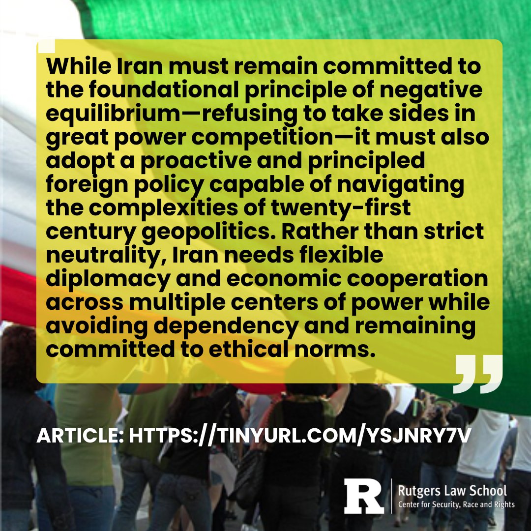 Center for Security, Race and Rights (@rucsrr) on Twitter photo Check out this new article by faculty affiliate Mojtaba Mahdavi: "Yes to the People, No to Neofascism: How Should Iran Respond to the Israeli US Invasion?"
<a href="/MartaEsquilin/">Marta Elena Esquilin</a>
Full Article: tinyurl.com/ysjnry7v Check out this new article by faculty affiliate Mojtaba Mahdavi: "Yes to the People, No to Neofascism: How Should Iran Respond to the Israeli US Invasion?"
<a href="/MartaEsquilin/">Marta Elena Esquilin</a>
Full Article: tinyurl.com/ysjnry7v