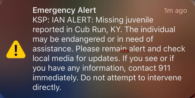 Srite91's tweet image. Kentucky State Police issues IAN Alert out of Hart County.  
IAN Alerts are issued for missing special-needs children who may be in danger. 
Breaking news: rity.site/4Epf3