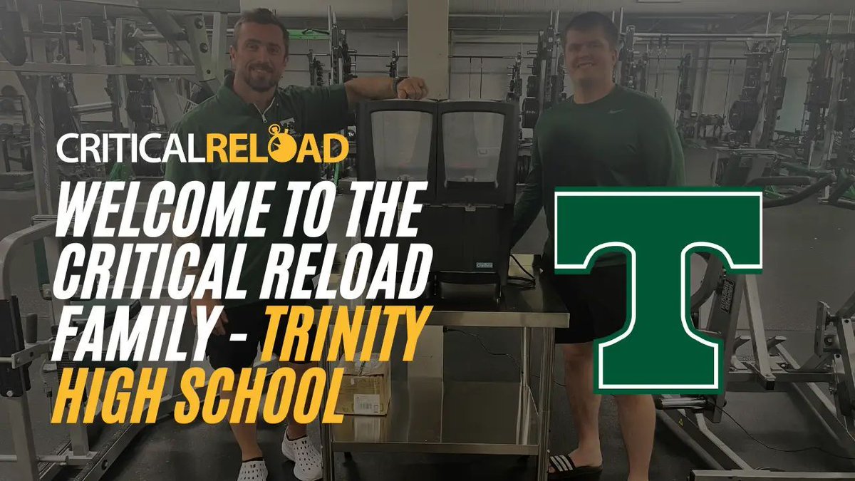 critical_reload's tweet image. 🔥 Welcome to the CRITICAL RELOAD Family, Trinity High School! 🔥

“What you guys [Critical Reload] have created makes me—and our athletes—feel like we’re delivering Division-I level nutrition right here at our school. The moment we told the athletes what was coming, they lit up…