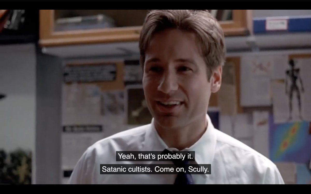 goodcharls's tweet image. X-Files of all things refuting The First Conspiracy back then. The only conspiracy they laughed at. An odd move by Chris and the gang Vince probably wrote this one.