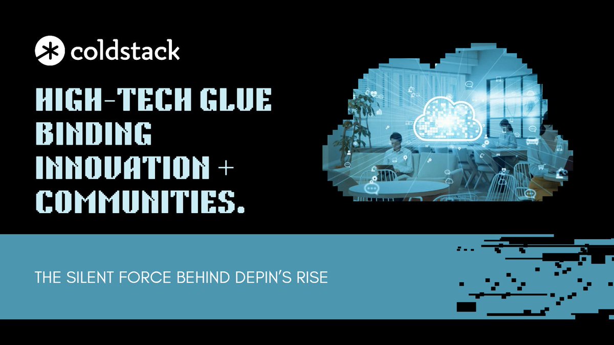 Hassan11269's tweet image. 1/@coldstack_io: The Silent Force Behind DePin’s Rise
Follow this thread and let's dive into the details together 🧵👇
1/6
#ColdStack #DeFi #DePin #NFTs #Blockchain #DecentralizedStorage