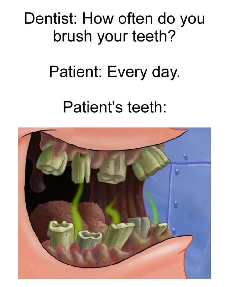 Dentists out there, can you relate? #memes #dentist #teeth #patient #funny, image size:960x1200