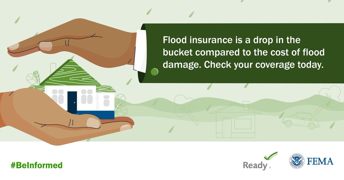 FEMARegion6's tweet image. Flooding can happen anytime throughout the year and especially during hurricane season. It is essential to prepare before flooding may impact your area.
- Know your flood risk: msc.fema.gov
- Protect your home with insurance: floodsmart.gov
#HurricanePrep