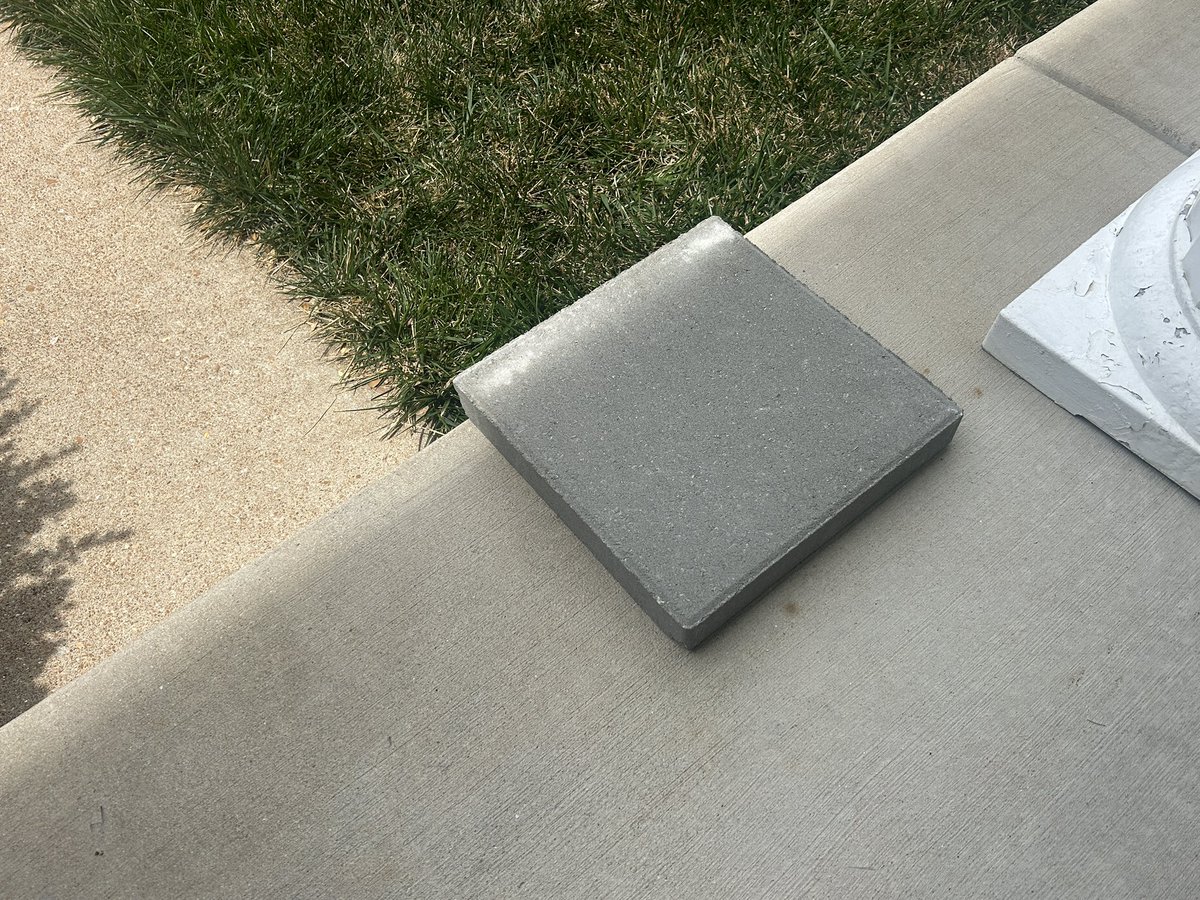 Concrete slab is marinating