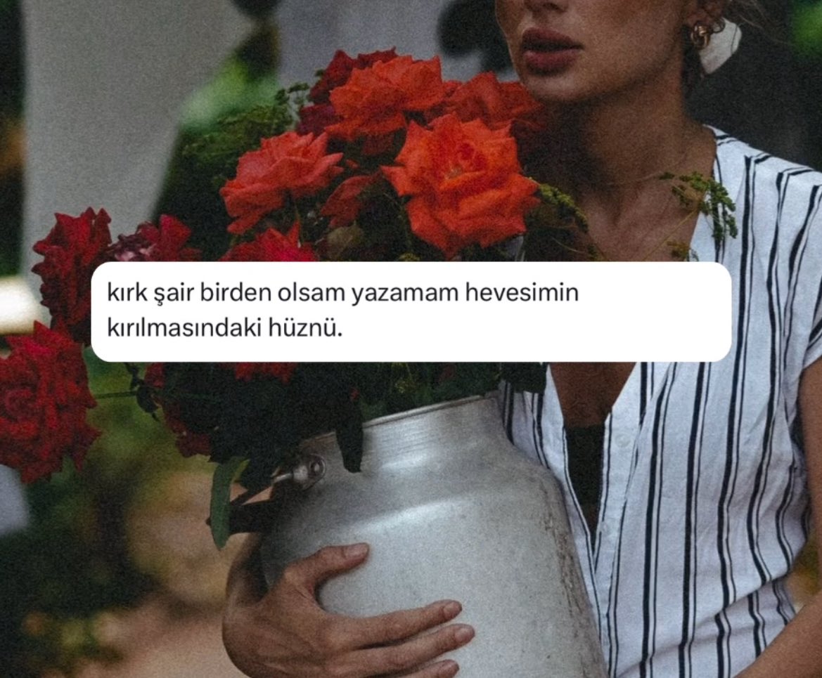 kırk şair birden olsam yazamam hevesimin kırılmasındaki hüznü…