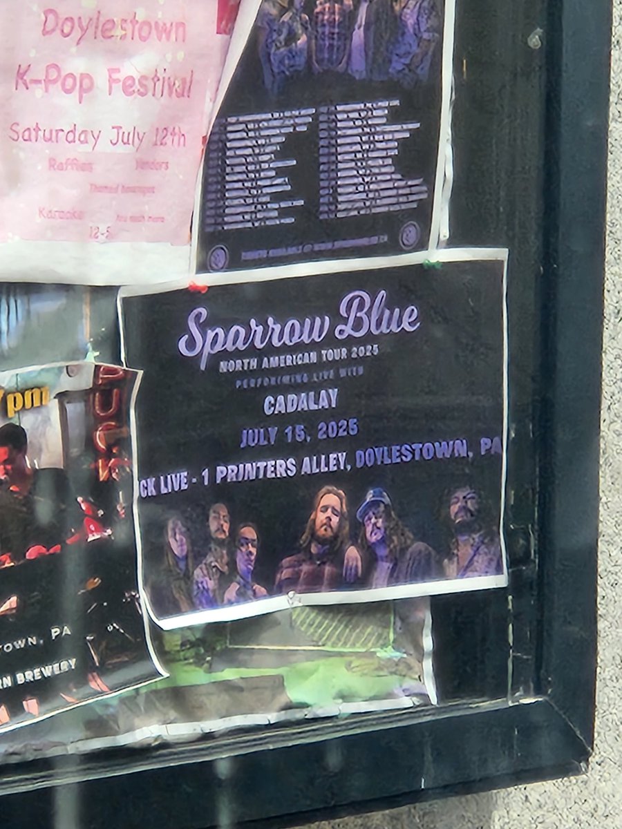 SparrowBlueBand's tweet image. Doylestown Philadelphia is our next victim. Buckle Up. We play with Cadalay tonight!!!