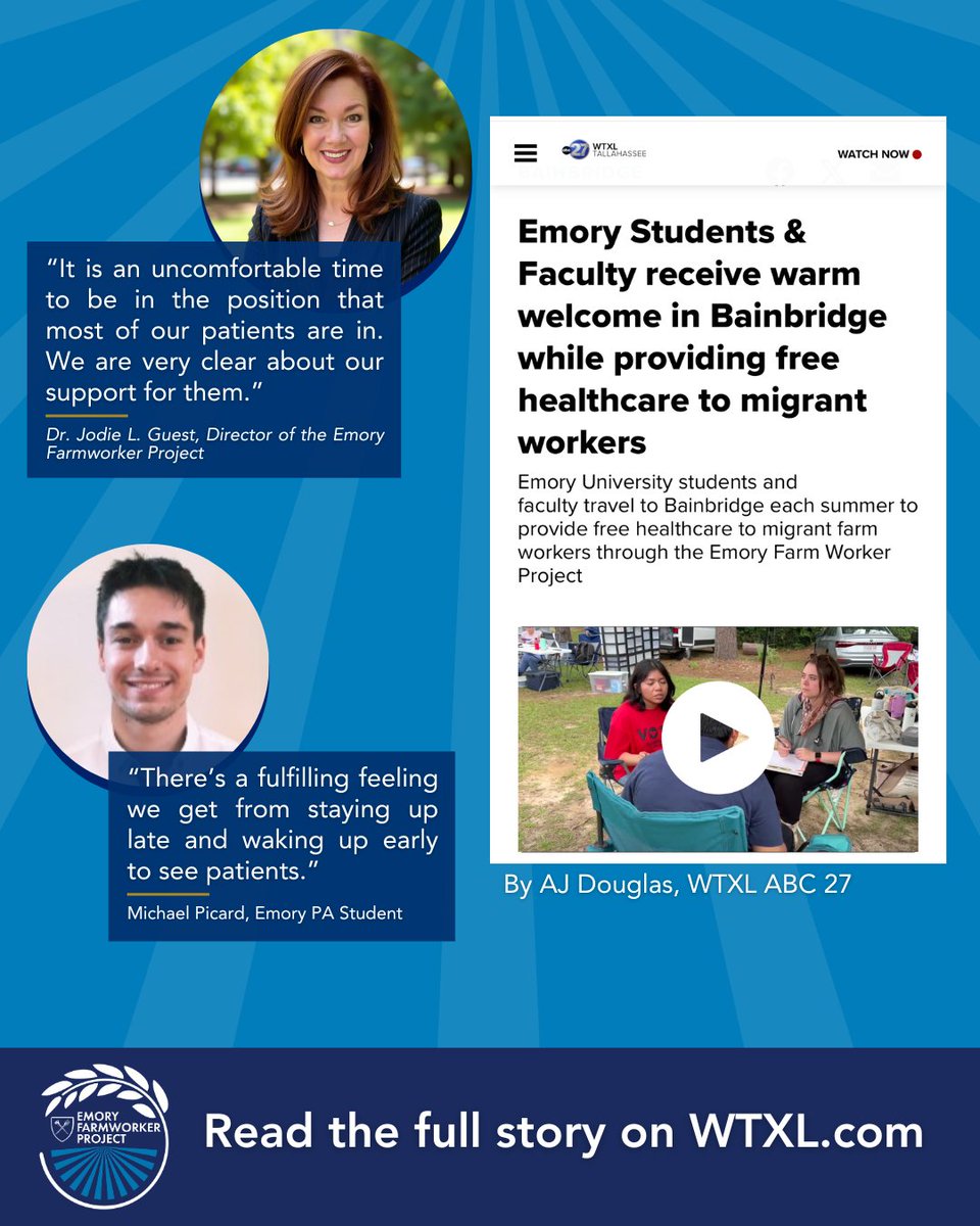 Emory_CIDMATH's tweet photo. @abc27 Thank you WTXL Tallahassee for featuring EFP's work in Bainbridge! https://t.co/U26KDsuM35
