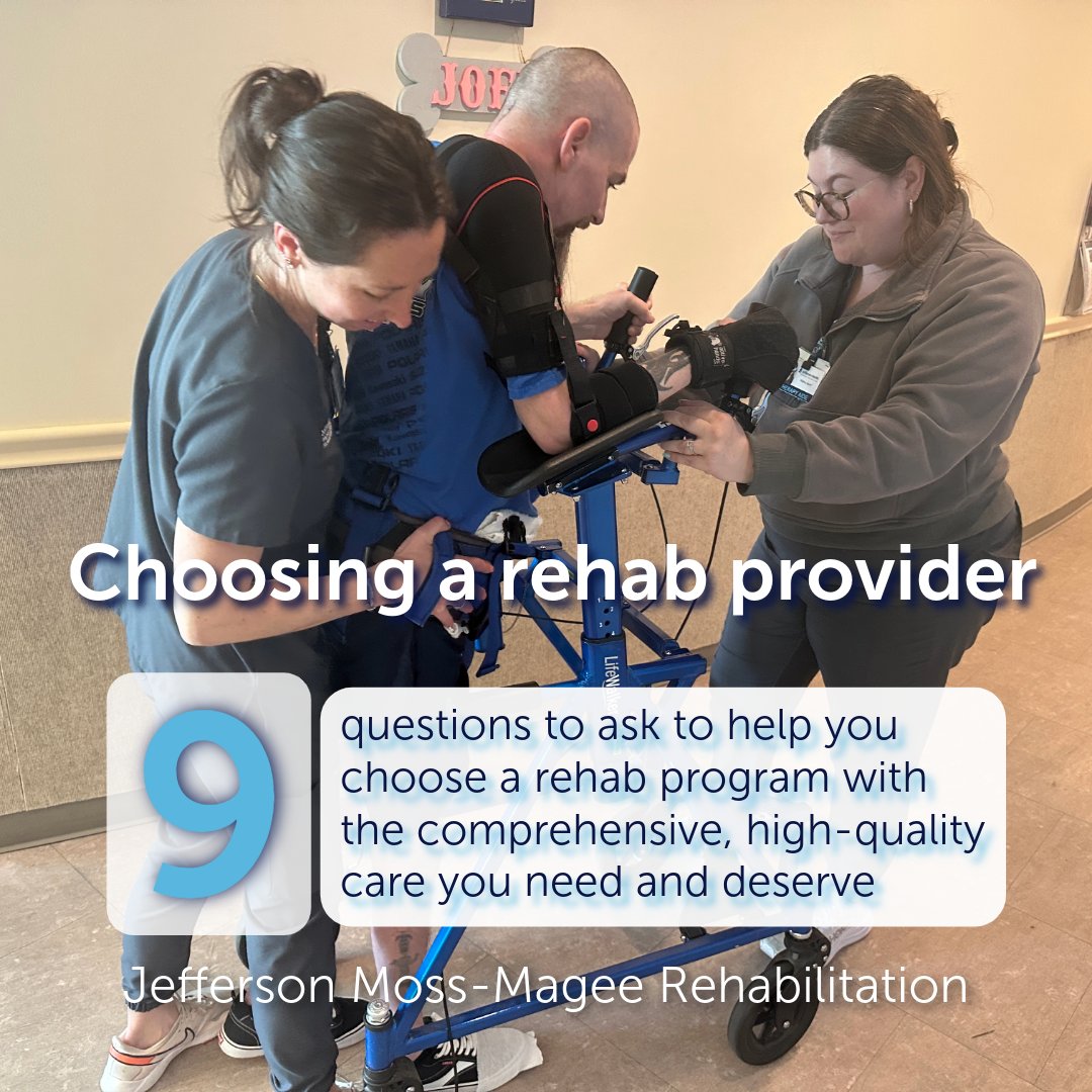 MossMageeRehab's tweet image. Choosing a rehab provider for yourself or a family member is an important decision – one that can make a great deal of difference in recovery. While medical professionals can provide advice, the patient and family must make the final decision. Read more: bit.ly/3GJaz97
