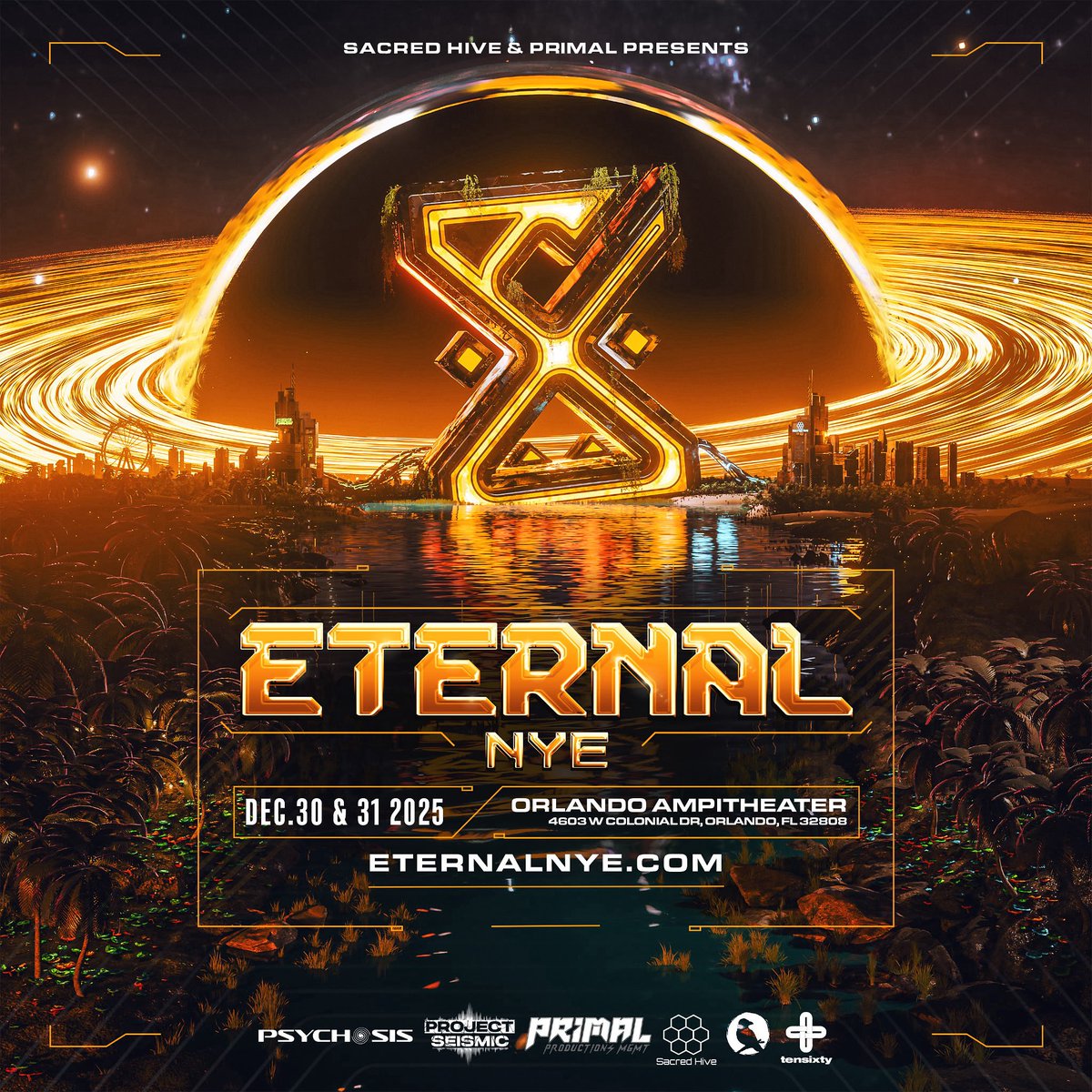 ETERNAL NYE 2025 • ORLANDO, FLORIDA⏳

Text +1 931-909-2891 to sign up for official Eternal NYE Pre Sale access or visit eternalnye.com for more information about the event. Very LIMITED pre-sales will be available! ❤️‍🔥⚔️

See you under the stars ✨️ 
WE ARE ETERNAL 🪐