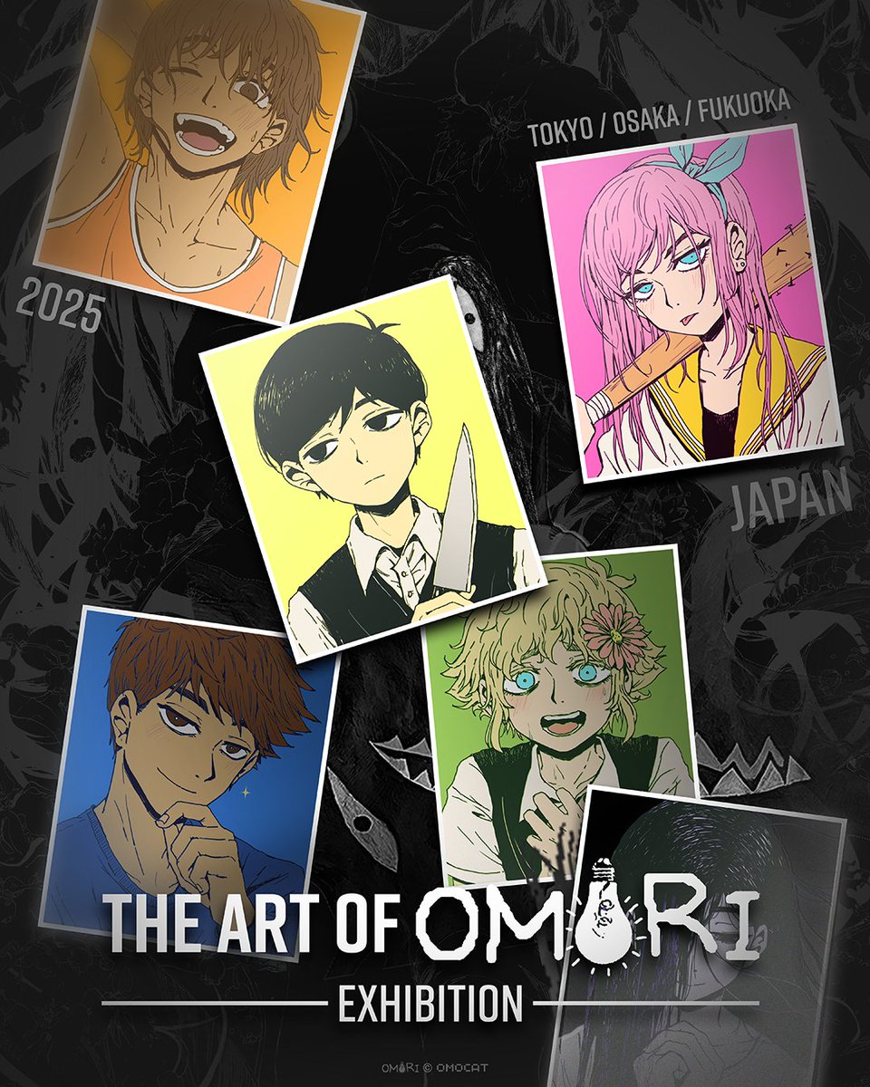 OMORI_GAME's tweet image. "The Art of OMORI" Exhibition will be held in Japan! 🪞
『OMORI』の展示会が日本で開催決定 ゲーム制作時のコンセプトアートや原画に加え、 OMOCATによる描き下ろしアートやオリジナル グッズも登場予定!
0101.co.jp/405/info/index…