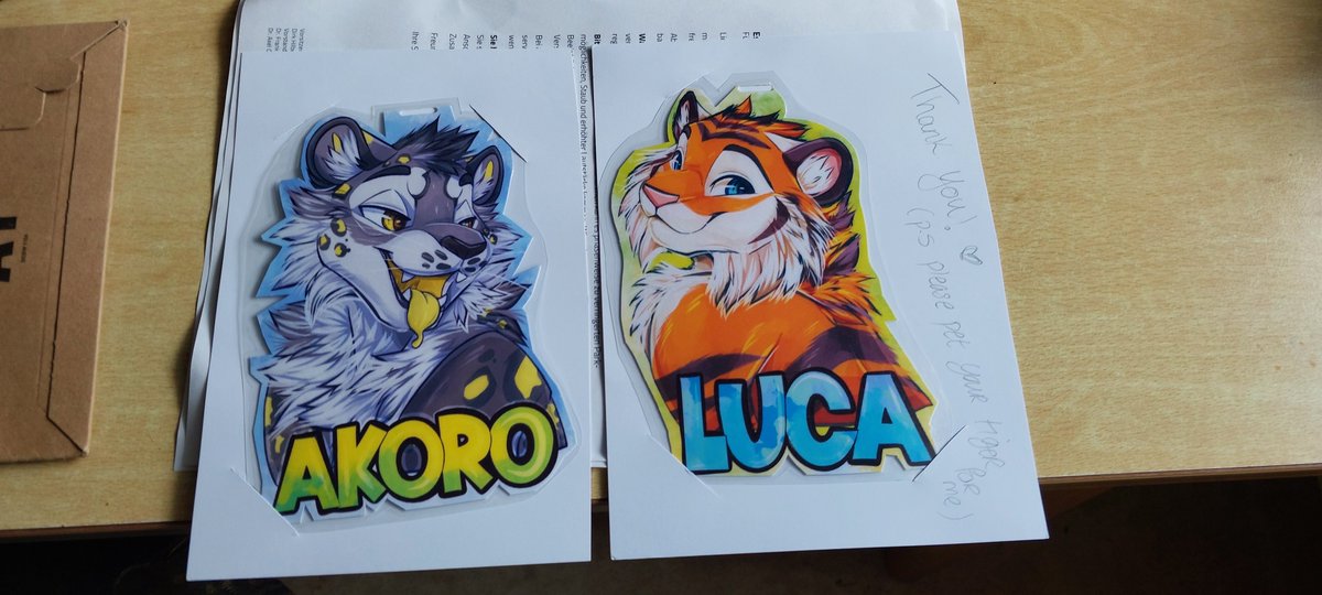🇺🇦🇩🇪 Akoro 🔜 Furizon🇮🇹East13🇩🇪FMD🇩🇪 (@akoro_snep) on Twitter photo Its rare that i order artwork because i'm supporting furs which aren't so lucky in that horrible game called life but those two badges are incredibly good.
That should be enough for this year :3
Love you all *sends out huggies to everyfur*
Thank you <a href="/Pudgical/">ragazza del latte</a> for those. Its rare that i order artwork because i'm supporting furs which aren't so lucky in that horrible game called life but those two badges are incredibly good.
That should be enough for this year :3
Love you all *sends out huggies to everyfur*
Thank you <a href="/Pudgical/">ragazza del latte</a> for those.