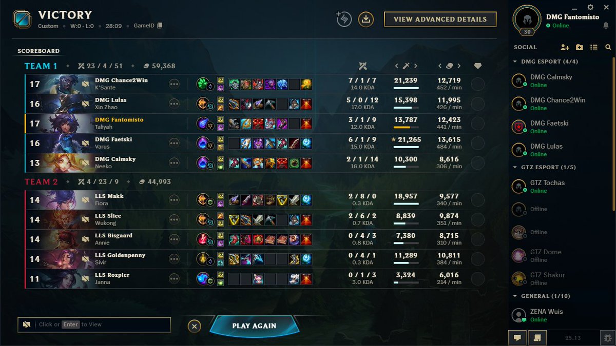 First win ! Super clean game, ma perf est fine j'ai chill en laning phase et l'équipe a bien joué. Focus next game 😁