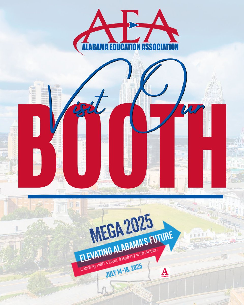 myAEA's tweet image. Are you in Mobile this week for MEGA Conference? Swing by our booth to connect with AEA representatives and to receive giveaways! #myAEA