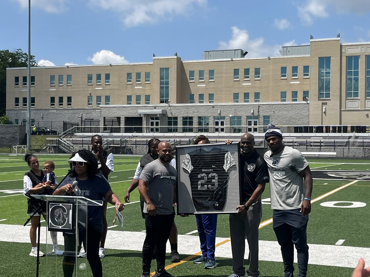 dan_sostek's tweet image. Micah Parsons’ No. 23: officially retired by Harrisburg High School
