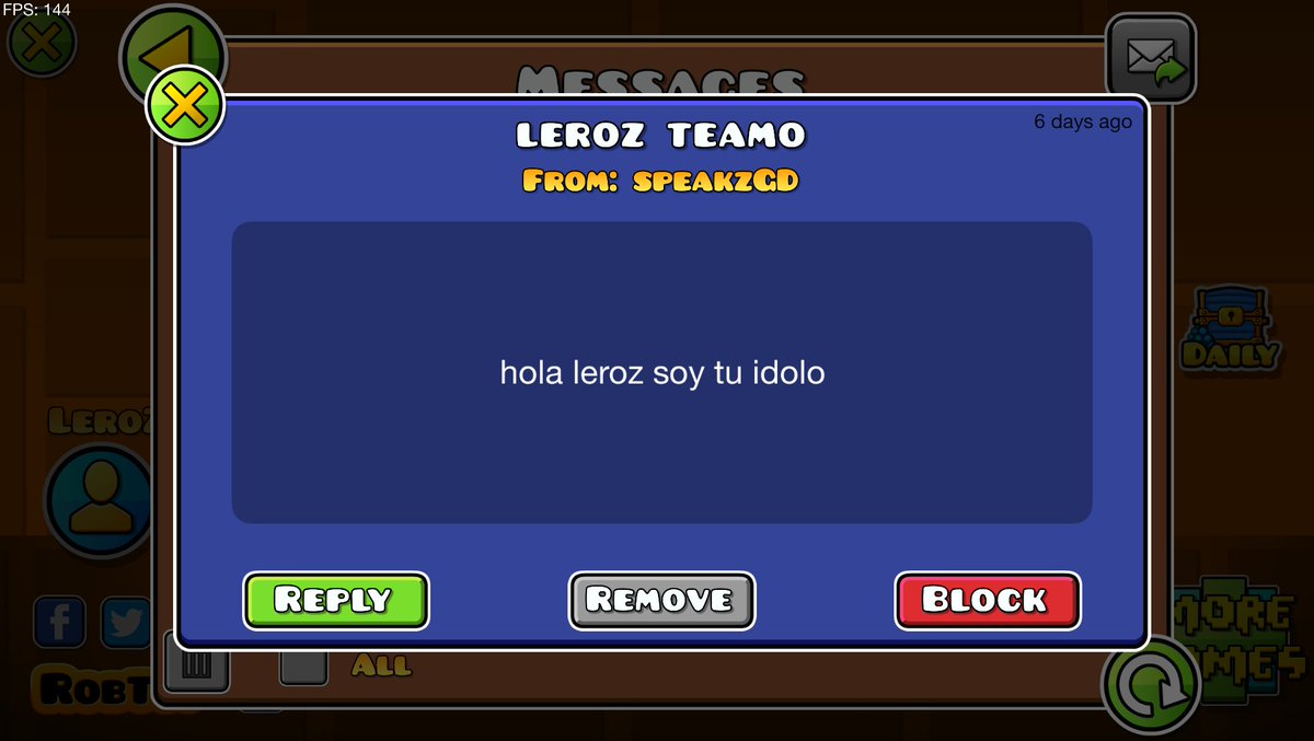 Speakzgd es ahora mi ídolo, porque él lo ha decidido.
No es que yo sea su ídolo, él es mi ídolo tal y como dice.