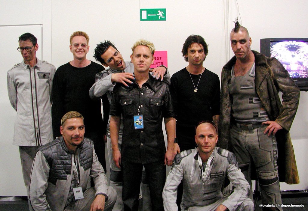 MementoM2023's tweet image. Depeche Mode and Rammstein are having fun