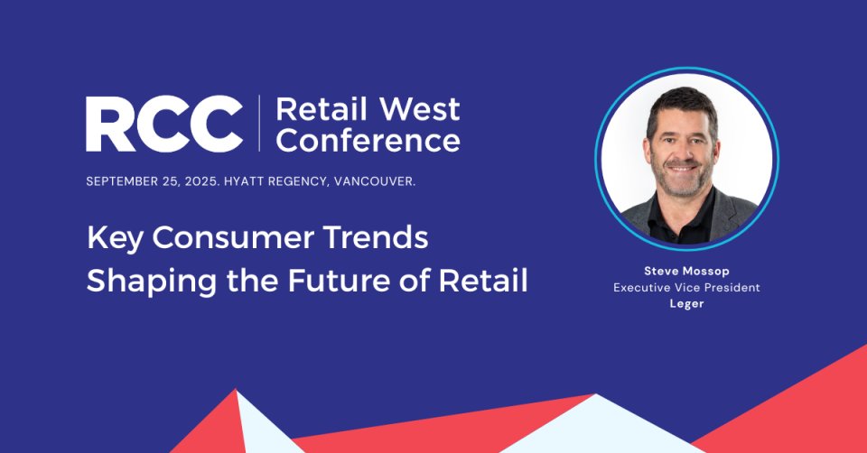 📢 Steve Mossop, EVP at <a href="/leger360/">Léger</a> and a trusted voice in Canadian market research, will unveil seven impactful trends redefining how Western Canadians shop, spend, and engage with brands at #RCCRetailWest.

🎟️ Register now and save $100 on your tickets! hubs.ly/Q03x5Pff0