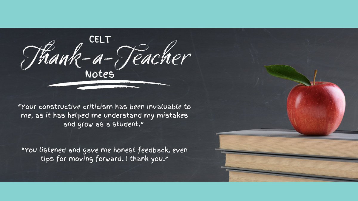 Student Tip:  VSU students thank VSU professors for providing feedback.  Timely, positive feedback helps students understand a professor’s expectations for the coursework.  insidehighered.com/news/student-s…