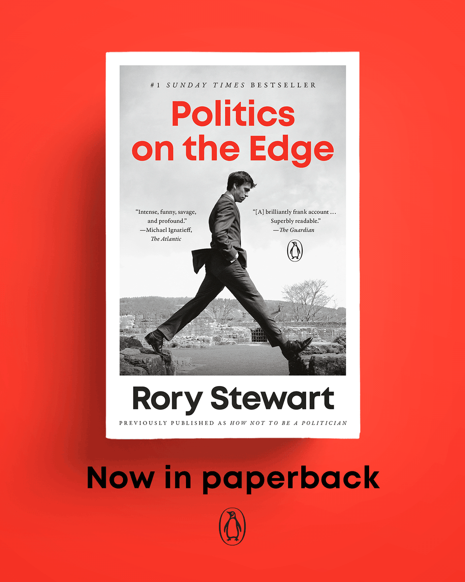 penguinpress's tweet image. Now in paperback: The #1 Sunday Times bestselling memoir by @RoryStewartUK, one of the world’s most unlikely and unique political figures! “One of the best books on politics our era will see . . . A book of astonishing literary quality.” Times Literary Supplement