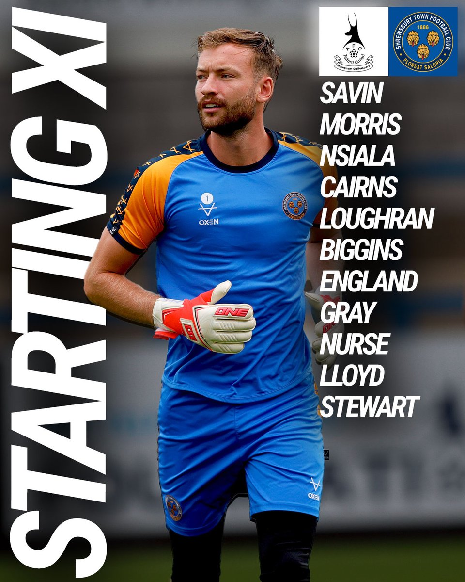 Our starting XI to face Telford this evening 💪