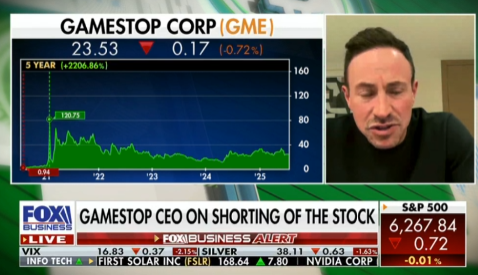 BREAKING: RYAN COHEN ON SHORT $GME SELLERS: "IT'S UNAMERICAN...IF THINGS WORK OUT, THEY HAVE TO COVER" 🔥