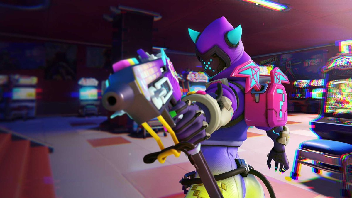 PlayOverwatch's tweet image. 8-Bit Sombra is bringing a few glitches into Overwatch 2 during our Hacks & Hijinx limited-time mode! 👾
In today’s blog, learn more about Hacks & Hijinx and the different glitches you can expect like Vampiric Healing, Hyper Speed, Super Jump, and more! 🕹️
📝…