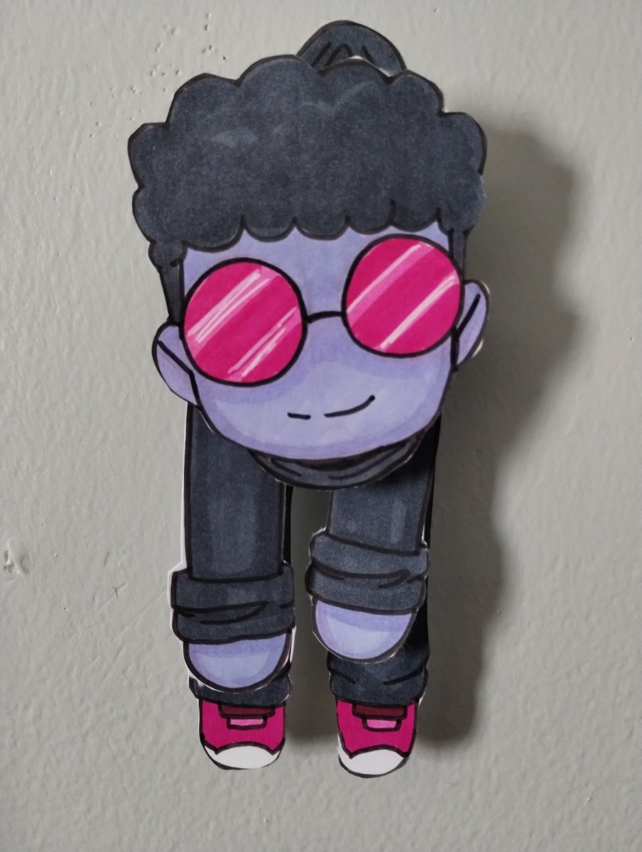 ryu_uwumi's tweet image. Since my love is far away, I did something to always have him close to me, look how cute he is &amp;gt;w&amp;lt; 😍 
#paperpuppet