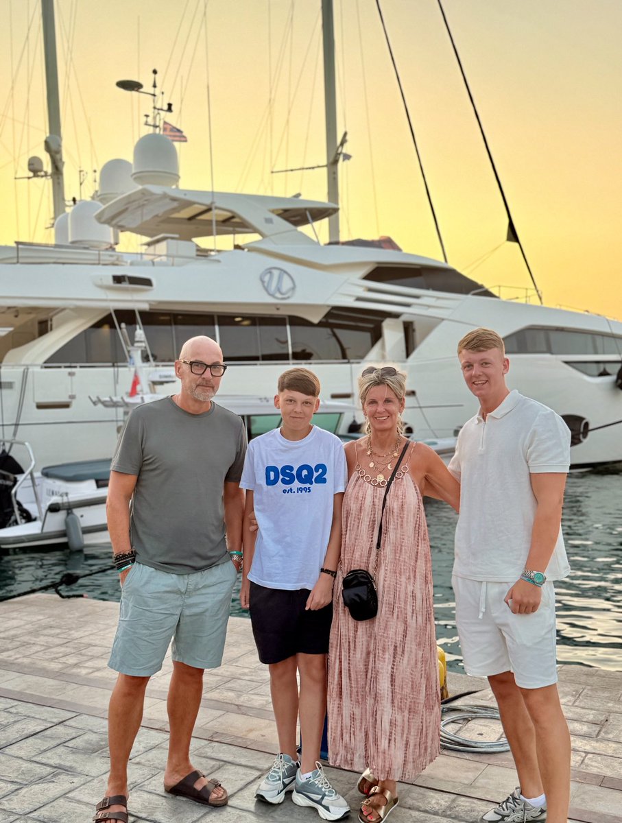 nialloloughlin's tweet image. Only four of us this year — the two older ones have flown the nest (or at least escaped the group photos). Still a top squad, even if we miss the full chaos. #Kos