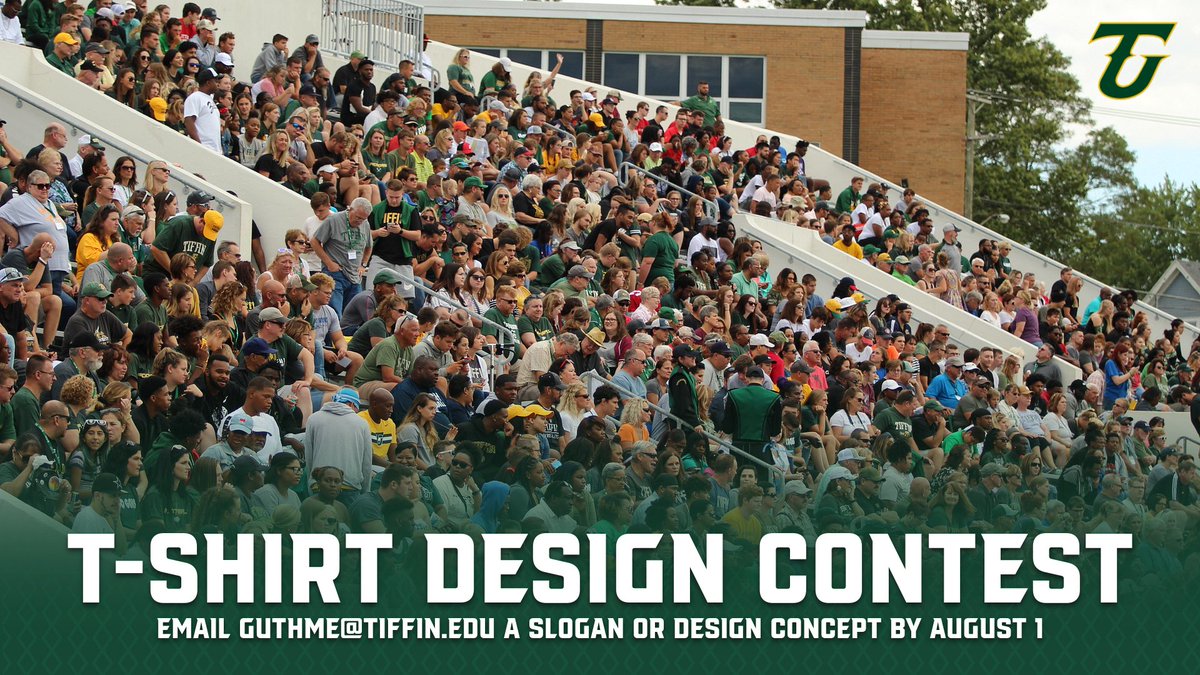 gotiffindragons's tweet image. It's time for the t-shirt design contest! Send design ideas to guthme@tiffin.edu by August 1 for your chance to win TU athletic gear!
