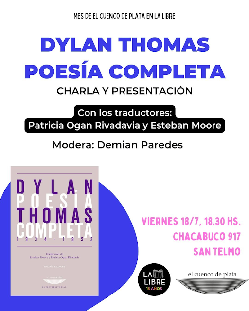 Este viernes 18, a las 18.30 hs.:
Presentación Dylan Thomas - Poesía Completa (publicada por <a href="/elcuencodeplata/">el cuenco de plata</a>)
alpialdelapalabra.blogspot.com/2025/07/presen…