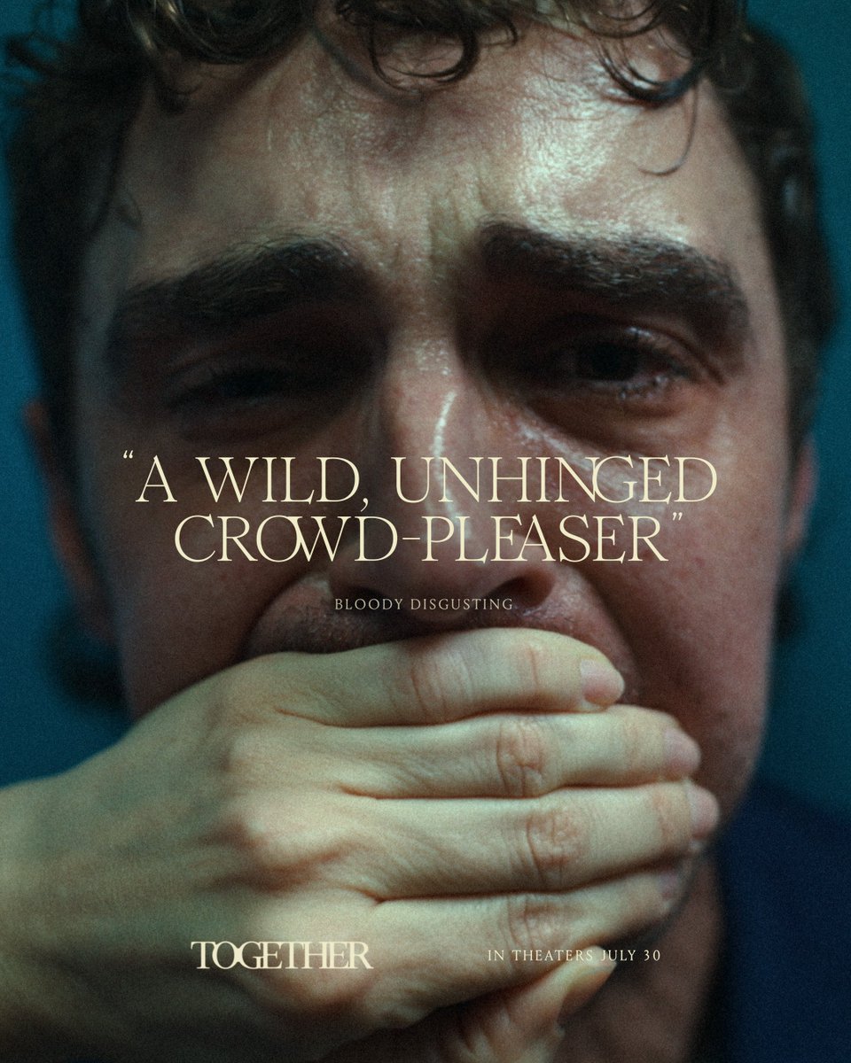 "Alison Brie and Dave Franco go absolutely wild." TOGETHER. Join us 7.30.

Get tickets now: together-film.com