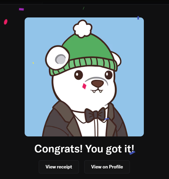 Now I'm officially a <a href="/bearish_af/">BEARISH</a> holder!

Best pfp on <a href="/AbstractChain/">Abstract</a> IMO.