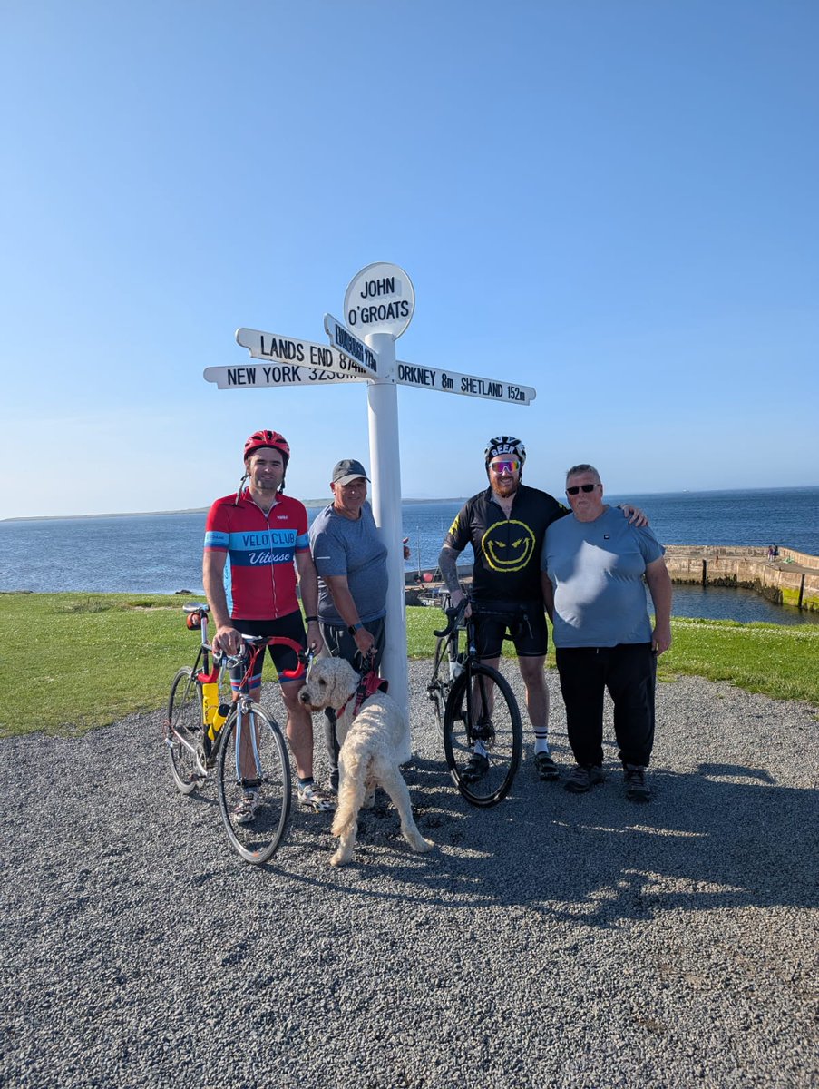 cwuha's tweet image. Day 4️⃣ completed, and another 100 miles covered. Time to relax and recuperate looked after by Jonny, Alan, and Buddy 🐕 their wonderful support team. This challenge wouldn't take place without them 👏👏🏿
justgiving.com/team/thelonges…