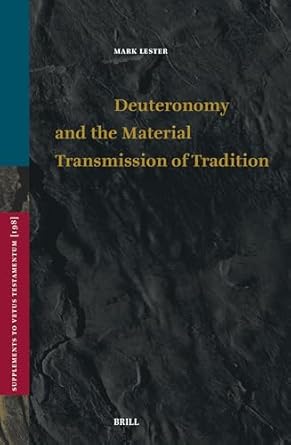 Congratulations to the honorable mention of this year’s <a href="/SHARPorg/">SHARP (@sharporg@hcommons.social)</a> Book History Prize, Mark Lester, for DEUTERONOMY AND THE MATERIAL TRANSMISSION OF TRADITION (Brill) #SHARP2025
