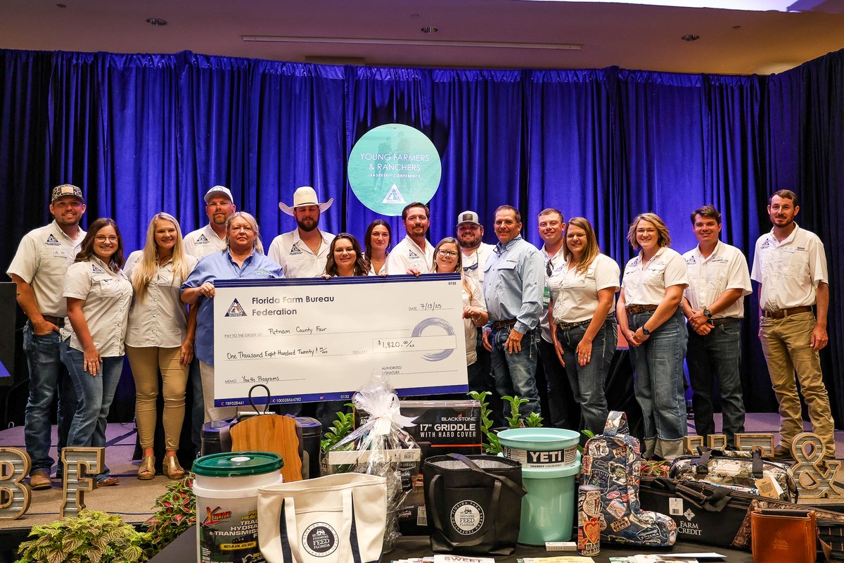FlaFarmBureau's tweet image. With more than 240 attendees, the 2025 Young Farmers & Rancher’s Leadership Conference was a success. It was both an educational and engaging weekend made possible thanks to the YFR Leadership Group Class 10, our generous sponsors, staff and speakers.
#FLAgriculture | #YFR2025