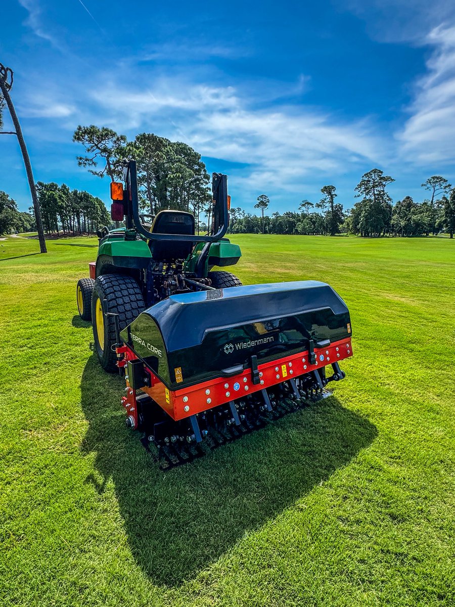 DmacDeere's tweet photo. There’s just something about having a demo day with the Blue Angels practicing overhead. Thanks to @wiedenmannusa for some great demos! 

@BeardEquipGolf 
@danielhicks28 https://t.co/AzUXxJMDOk