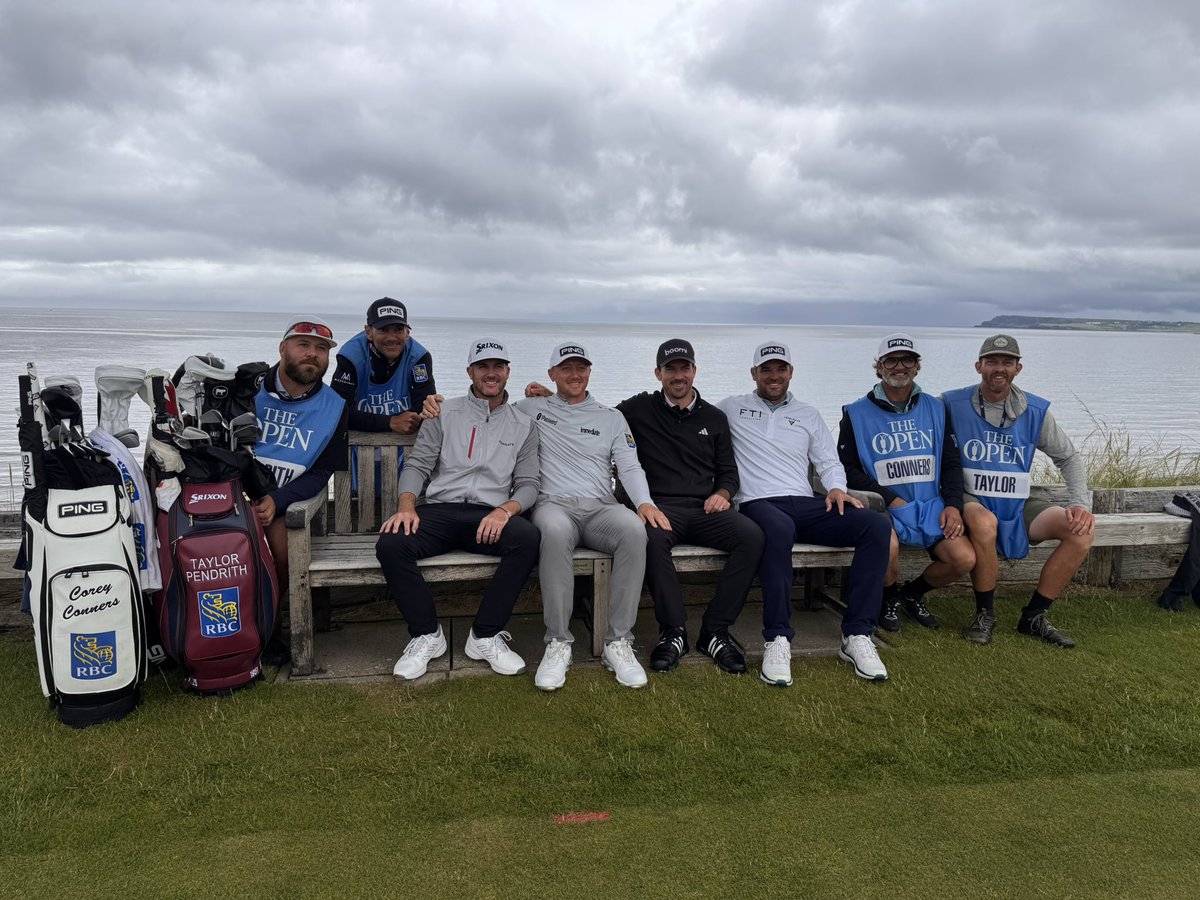 Just a bunch of canucks in Ireland <a href="/TheOpen/">The Open</a> #golfisgood