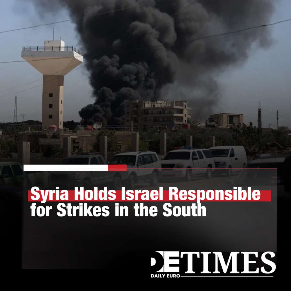 #Syria Blames #Israel for Southern Strikes, Vows to Defend Territory

Syria’s Foreign Ministry said Israel bears full responsibility for the latest attack on southern Syria and its consequences. 

The ministry added that Syria reserves the legitimate right to defend its