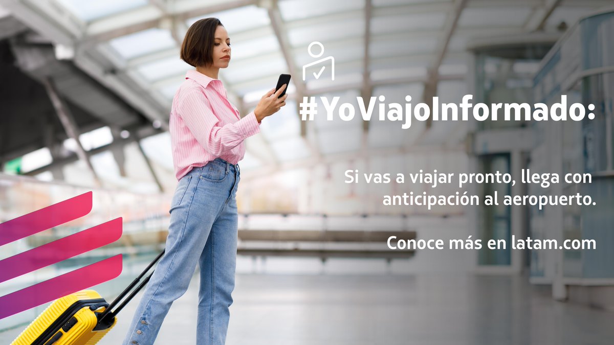 ¿Tienes un vuelo pronto? Recuerda presentarte al aeropuerto con al menos 2 horas de anticipación si tu vuelo es nacional y 4 horas si es internacional. Conoce más en lnk.to/Cf4U0b
#YoViajoInformado ✈️🇵🇪