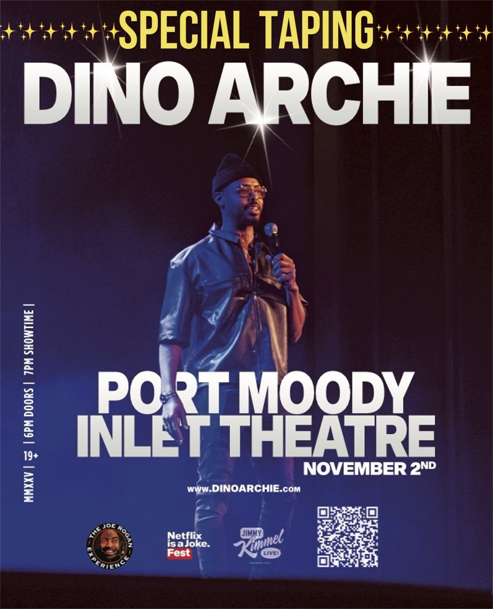 ATTENTION ALL LOWROADS!! King Lowroad is taking his talents to the suburbs. Taping another Special Nov 2nd at Inlet Theatre in Port Moody, Bc.  Tickets on sell now🫡👨🏾‍🦯‍➡️👨🏾‍🦯‍➡️👨🏾‍🦯‍➡️

community.admitone.com/dino-archie-li…