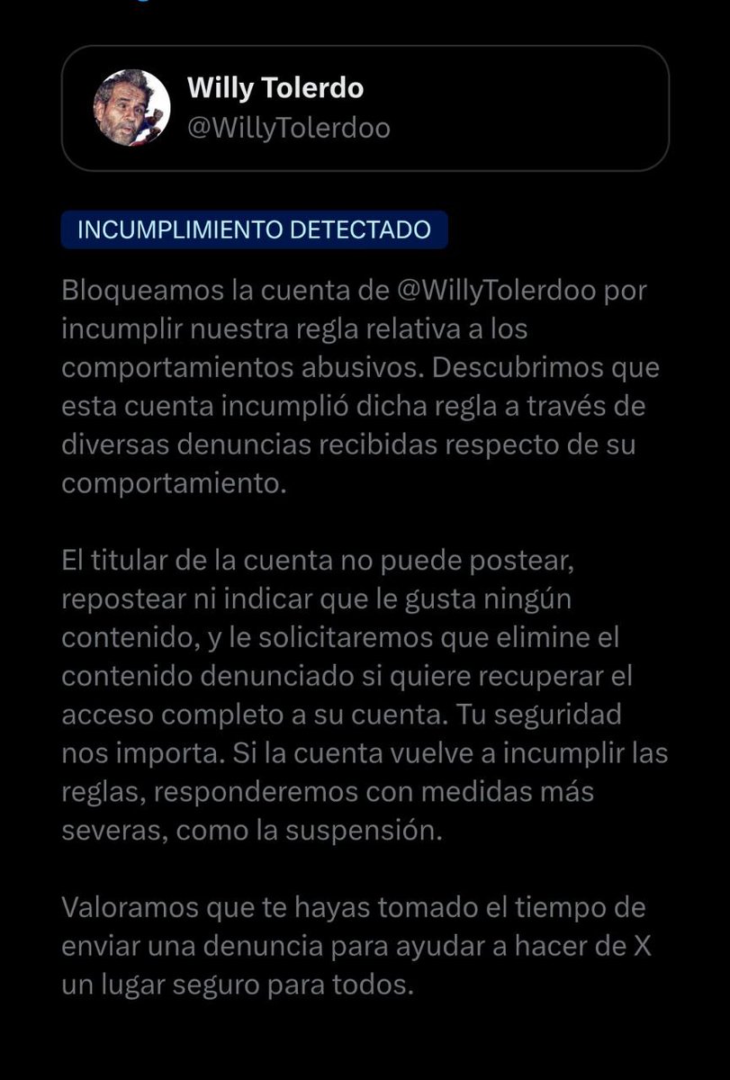 Romàn🔻 (@wiesenthal1632) on Twitter photo La brigada Gramsci ha logrado tumbar, momentáneamente, la cuenta de <a href="/WillyTolerdoo/">Willy Tolerdo</a>. Medalla pa la brigada. La brigada Gramsci ha logrado tumbar, momentáneamente, la cuenta de <a href="/WillyTolerdoo/">Willy Tolerdo</a>. Medalla pa la brigada.