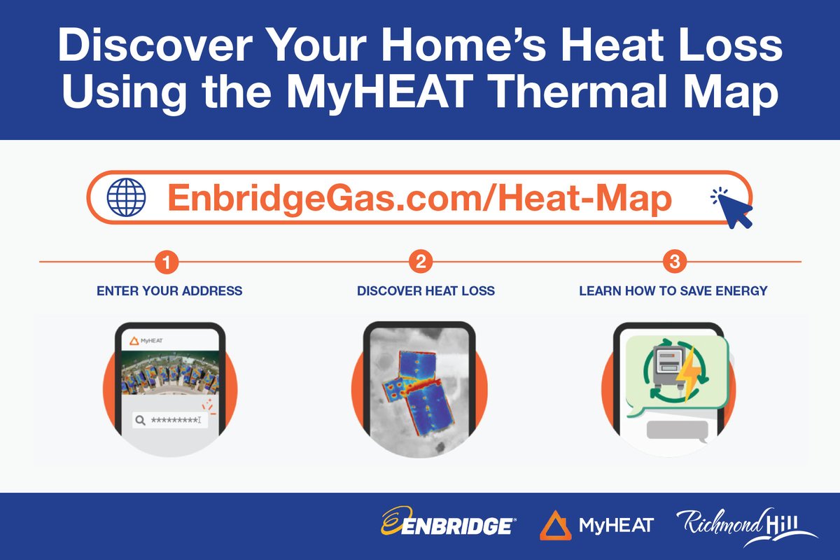 🏠 The City of Richmond Hill &amp; Enbridge Gas is pleased to offer FREE access to rooftop thermal imaging so you can see how much heat your home is losing 🔍🔥

Just enter your address and learn how to boost comfort, save energy, and lower your bills.

richmondhill.ca/en/learn-more/…