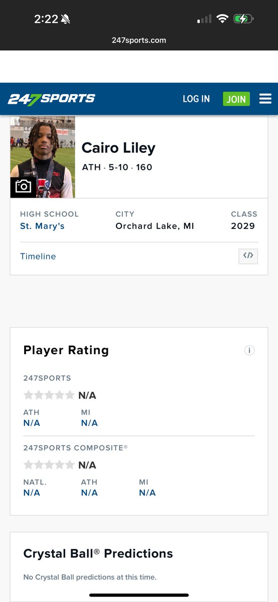 CairoLiley1's tweet image. 247sports.com/player/cairo-l…

24/7 Profile @smsbacademy 
@AllenTrieu @SWiltfong_ @adamgorney @RivalsFriedman @samspiegs @TheD_Zone @Sportsinthed_ @MIexposure @CoachBlackwell_ @MarcSutherland_ @ethanmmcdowell