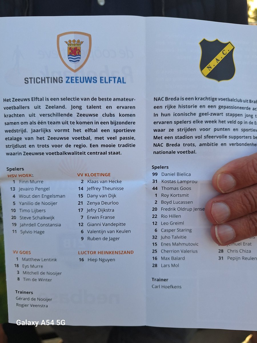 We staan er gwn tussen hoor <a href="/LuctorHzand/">Luctor Heinkenszand</a>
Hiep komt er de 2e helft in.