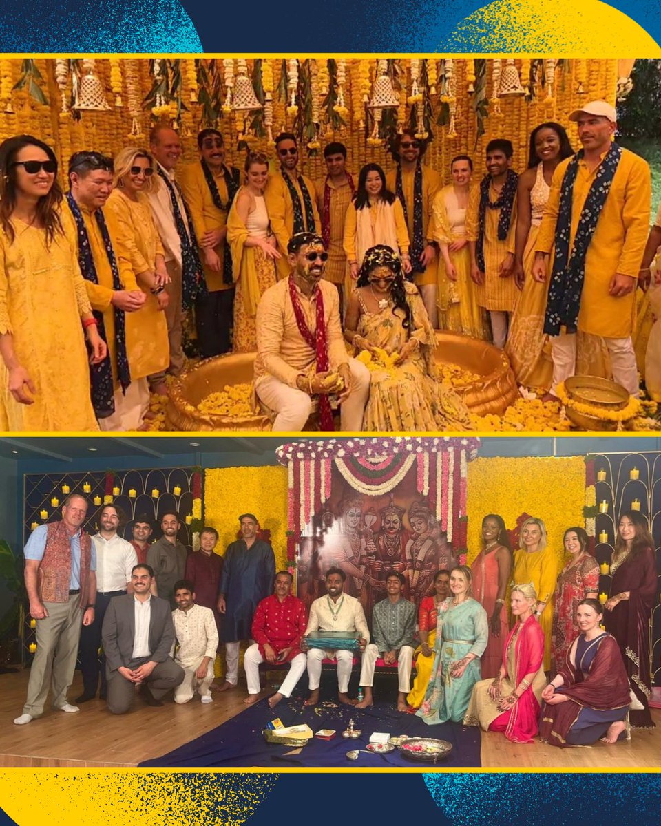 UCSD Mechanical and Aerospace Engineering (@ucsd_mae) on Twitter photo ✈️This Spring, MAE Professor Raymond de Callafon flew to Hyderabad, India, for the wedding of his former Ph.D. student, Sai Reddy!
Congrats to Dr. Reddy & his partner on their beautiful wedding! We love seeing the strength of the MAE community.🌏💙
<a href="/UCSanDiego/">UC San Diego</a>
<a href="/UCSDJacobs/">UCSD Engineering</a> ✈️This Spring, MAE Professor Raymond de Callafon flew to Hyderabad, India, for the wedding of his former Ph.D. student, Sai Reddy!
Congrats to Dr. Reddy & his partner on their beautiful wedding! We love seeing the strength of the MAE community.🌏💙
<a href="/UCSanDiego/">UC San Diego</a>
<a href="/UCSDJacobs/">UCSD Engineering</a>