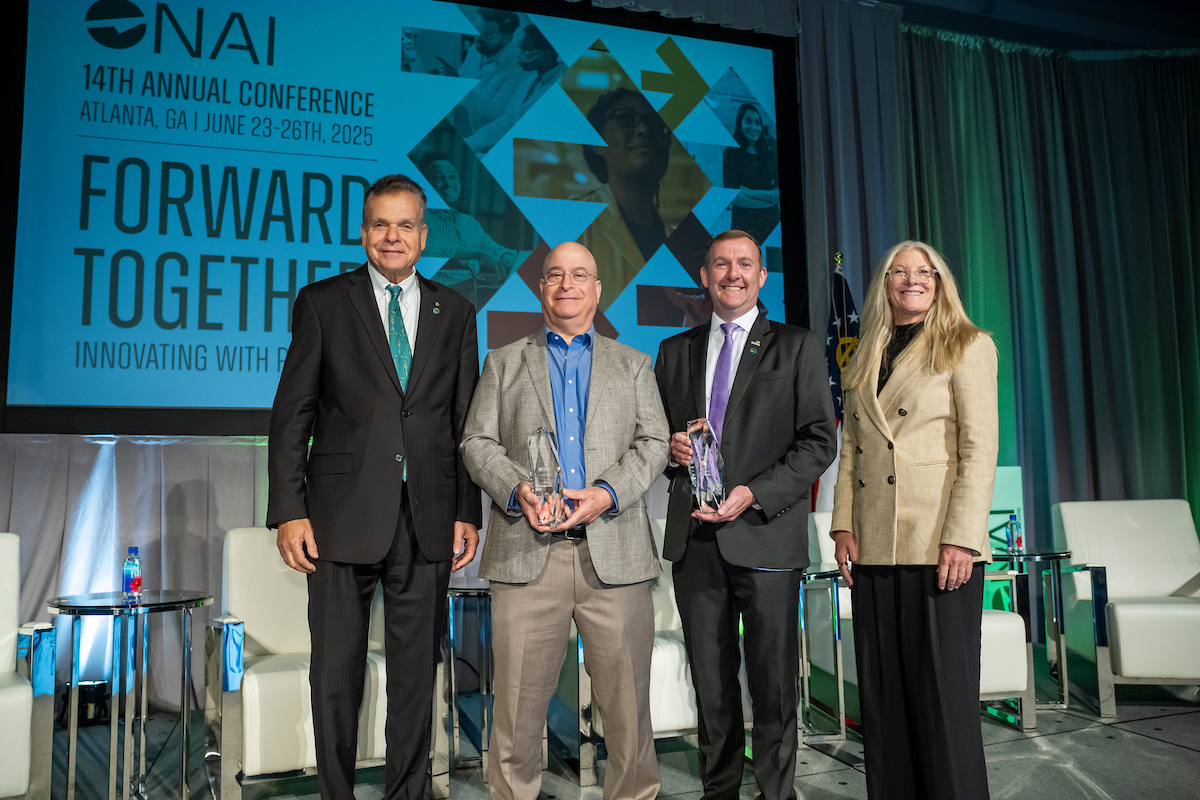AcadofInventors's tweet image. The Sentinel Award highlights individuals and organizations whose actions and support ensure that the mission of the National Academy of Inventors will continue far into the future.
This year at #NAI2025, we were honored to present the Sentinel Award to avid supporters of the…