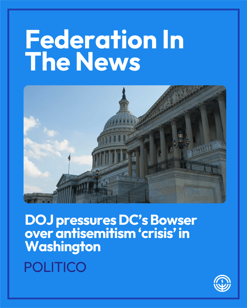 JFGW's tweet image. JShield Executive Director Rusty Rosenthal spoke with POLITICO on the real costs D.C. Jewish communities are facing in the fight against antisemitism.
Read the full piece here: shalomdc.org/in-the-media/