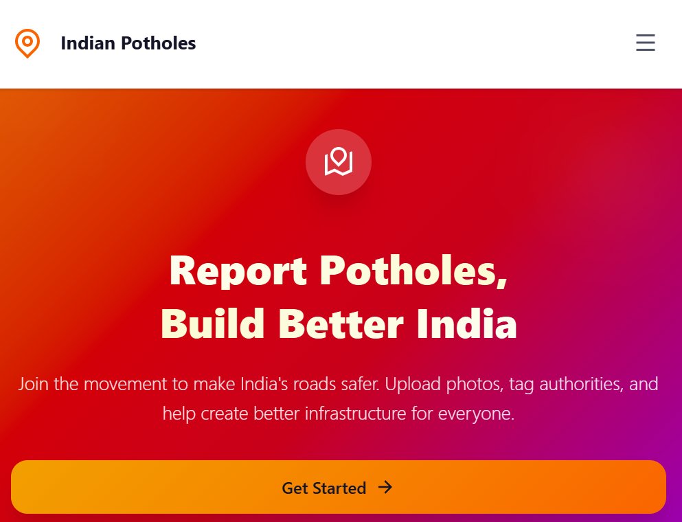 vinodscaria's tweet image. 💥 Shoutout to the genius behind IndianPotholes.com, the crowd‑sourced pothole tracker in India 🇮🇳 With users uploading geo‑tagged pics mapping—and calling out—craters in real time. #FixOurRoads
