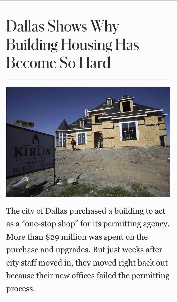 IJ's tweet image. "Dallas’s errors have been obvious and comical, but building homes isn’t necessarily easier in American cities where permitting offices don’t make glaring mistakes. The rules are complicated all over."
More from @AndrewWimer @Forbes:
forbes.com/sites/institut…