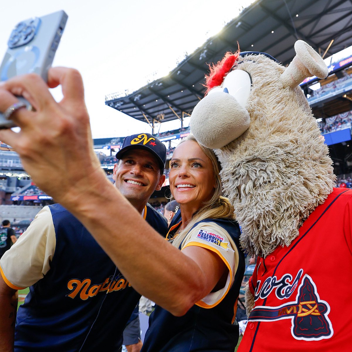 Who better than 2 GOATs of the game &amp; our Ambassadors to ball out during the 2025 Celebrity Softball Game 🤩🥎